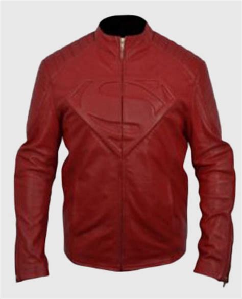 Smallville Red Genuine Leather Jacket